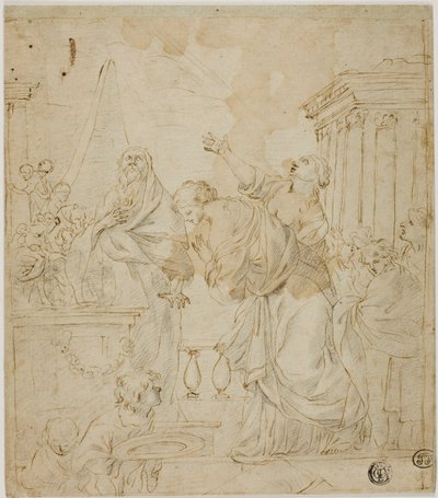 Opferung der Tochter Jephthas von Sébastien Bourdon
