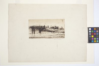 Kanal und Brücke von School American