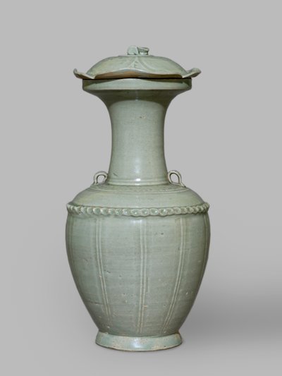 Vase mit Deckel (Grünware) von School Chinese