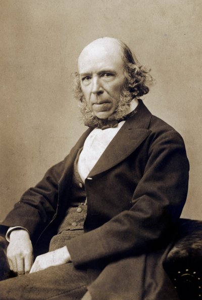 Herbert Spencer, ca. 1890 von School English