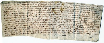 Mittelalterliche Urkunden von School English