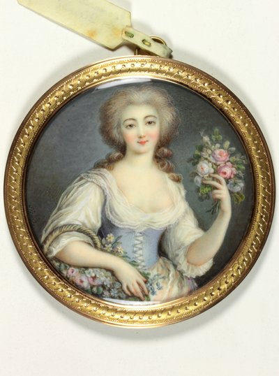 Eine Dame namens Jeannette Lollier (Emaille) von School French