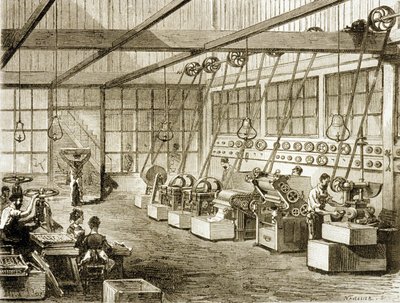 Seifenfabrik (Gravur) von School French