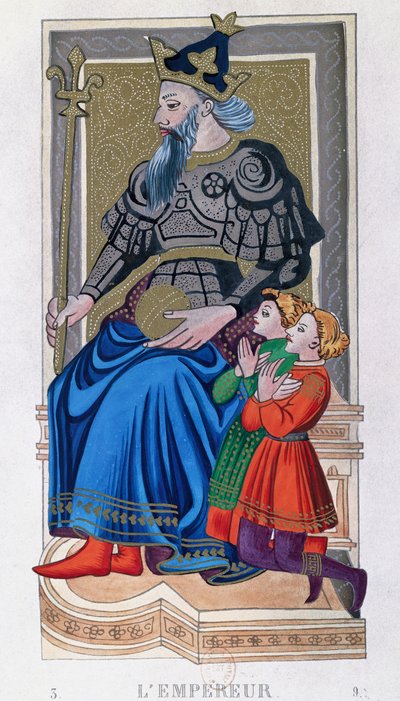 Der Kaiser, Charles VI Tarot, Frankreich von School French