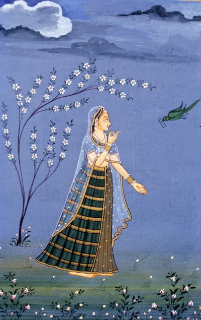 Miniaturmalerei, Rajasthan, Indien von School Indian