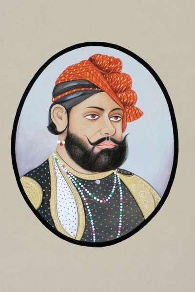 Miniaturmalerei von Maharaja Jaswant Singh von School Indian