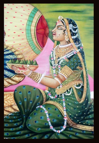 Radha, eine der Frauen Krishnas von School Indian
