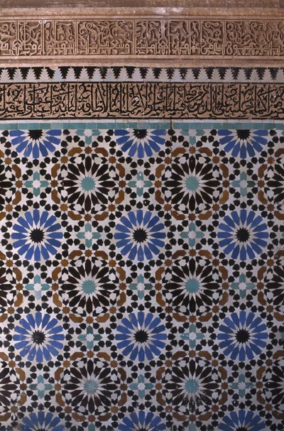 Detail einer Wand (Keramik) von School Islamic
