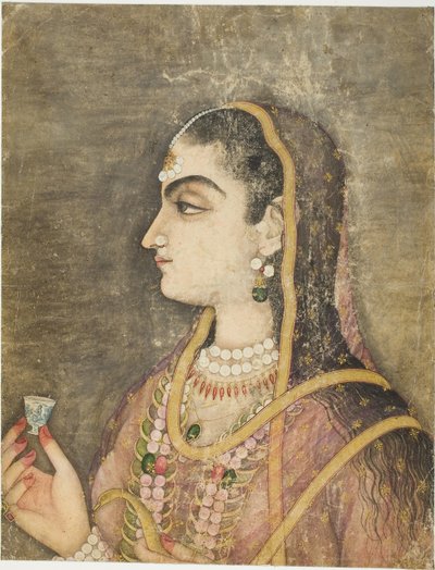 Porträt einer Prinzessin von School Mughal