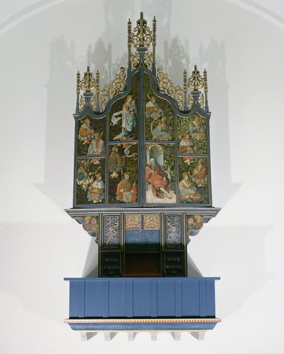 Bemalte Orgel von School Netherlandish