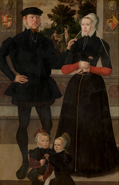 Porträt einer Familie von School Netherlandish