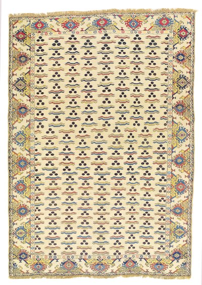 Tuduc Cintamani Teppich, frühes 20. Jahrhundert von School Romanian