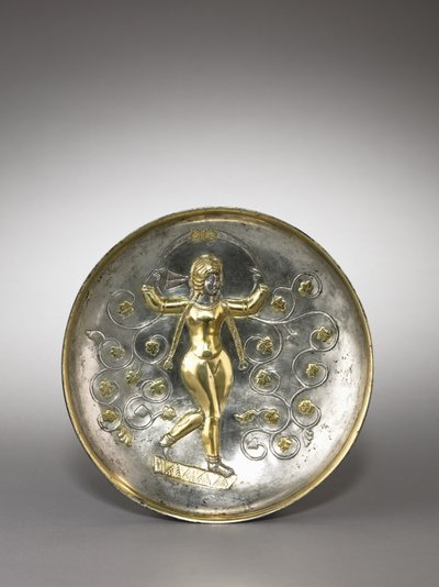 Schale: Die Göttin Anahita, 400-600 von School Sasanian