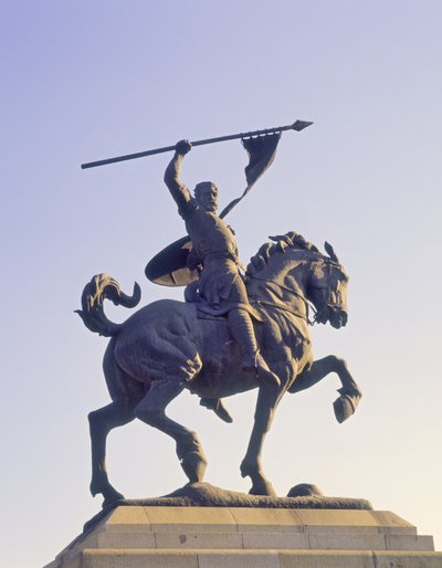 Denkmal für El Cid (ca. 1040-99) (Bronze) von School Spanish