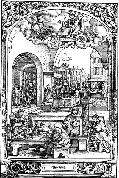 Merkur, 1531 von Sebald Beham