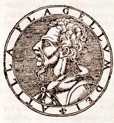 Attila - in "Cosmographia" von Sebastiano Munster von Sebastian Munster