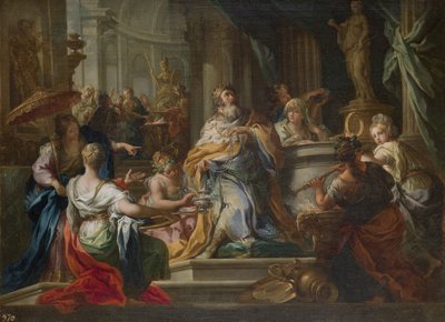 Die Götzenanbetung von König Salomo von Sebastiano Conca
