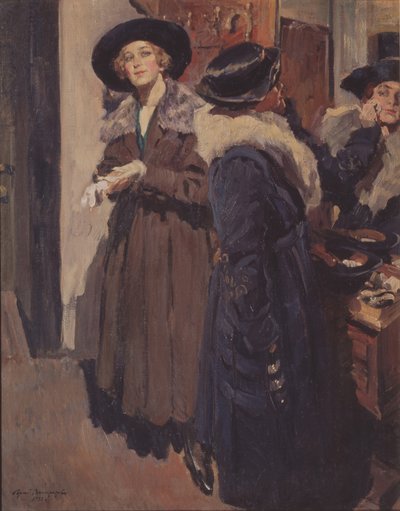 In einem Vorzimmer von Sergei Arsenevich Vinogradov