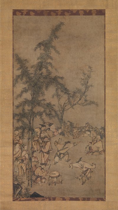 Sieben Weise des Bambushains, 1550er Jahre von Sesson Shukei