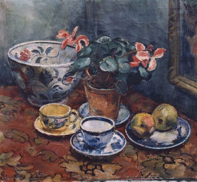 Tasse, Blumen und Früchte von Severin Grande