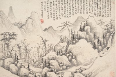 Bergrefugium, datierbar auf 1654-55 von Shi Lin