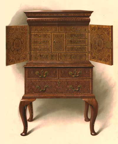 Walnuss-Schrank, 1906 von Shirley Charles Llewellyn Slocombe