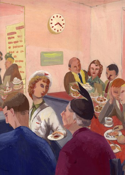 Café-Interieur, London von Shirley Markham