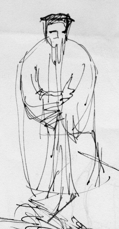 Mann in historischer Kleidung von Shirley Markham
