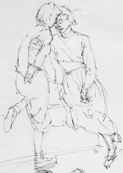 Zwei Frauen, 1953 von Shirley Markham
