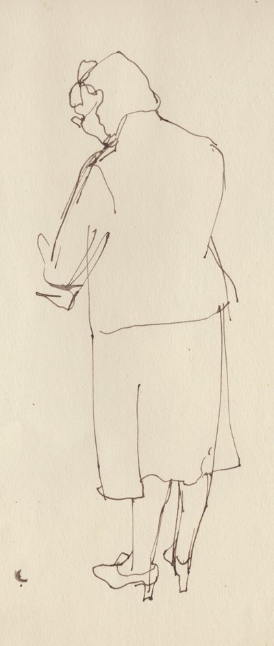 Frau von hinten, ca. 1950 von Shirley Markham