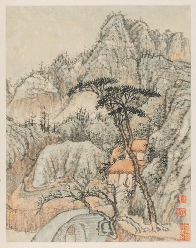 Erinnerungen an den Qinhuai-Fluss, 1642-1707 von Shitao