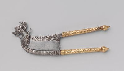 Betelnussschneider, ca. 1690-1720 (Eisen und Gold) von Siamese School