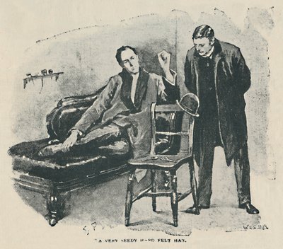 Ein sehr schäbiger Filzhut, 1892 von Sidney Paget