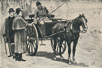 Wir stiegen aus, bezahlten unseren Fahrpreis, 1892 von Sidney Paget