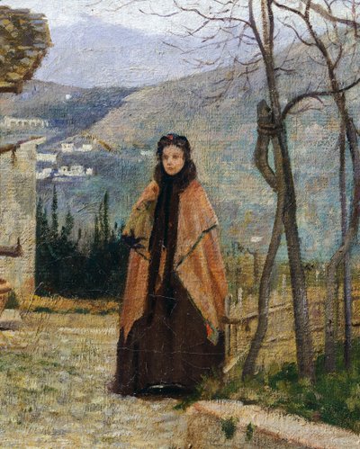 Der Besuch (Detail) von Silvestro Lega