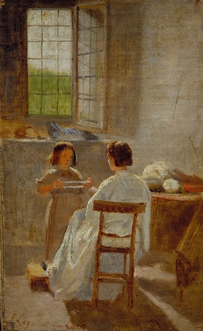 Arbeitserziehung, ca. 1863 von Silvestro Lega