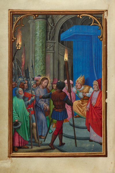 Christus vor Kaiphas von Simon Bening