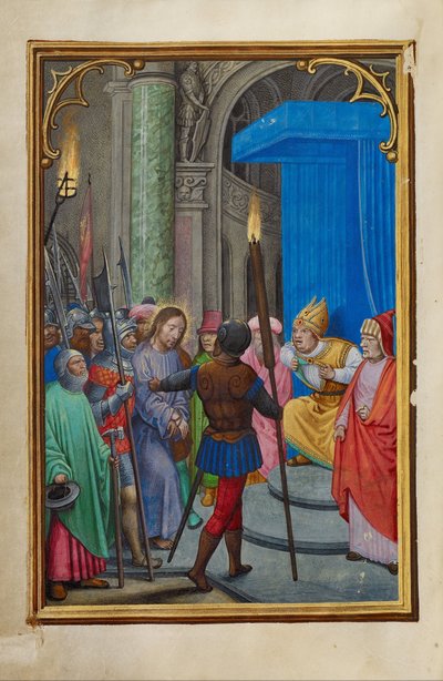 Christus vor Kaiphas von Simon Bening
