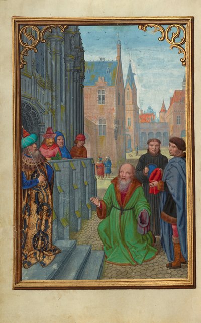 Joseph von Arimathäa vor Pilatus von Simon Bening