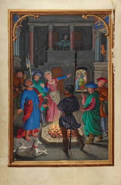 Die Verleugnung des Heiligen Petrus von Simon Bening