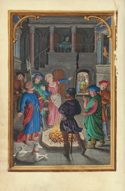 Die Verleugnung des heiligen Petrus von Simon Bening