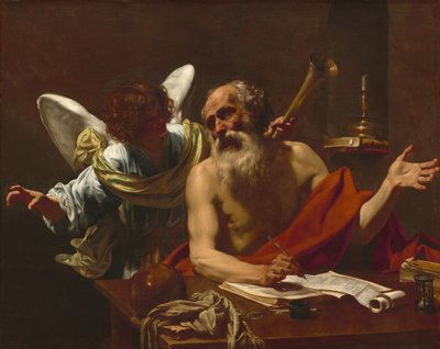 Heiliger Hieronymus und der Engel von Simon Vouet