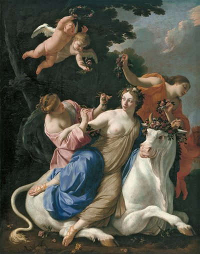 Der Raub der Europa von Simon Vouet