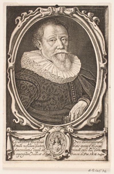 Christopher Iversen, königlicher Rentenschreiber von Simon de Pas