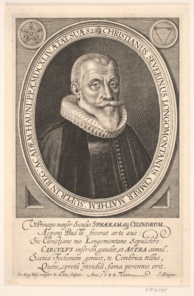 Professor Christen Sørensen Longomontanus von Simon de Pas