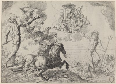 Jupiter, Neptun und Pluto von Simone Cantarini
