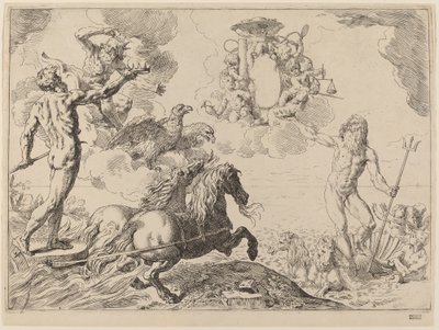 Jupiter, Neptun und Pluto von Simone Cantarini