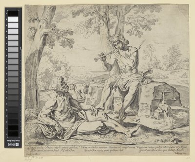 Merkur und Argus von Simone Cantarini