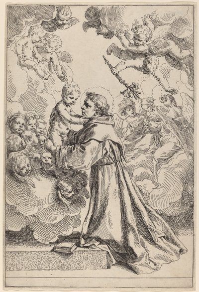 Der große Heilige Antonius von Padua von Simone Cantarini