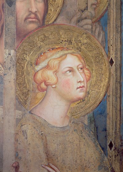 Maestà: St. Ursula, 1315 (Detail) von Simone Martini